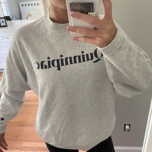 quinnipiac champion crewneck sweatshirt